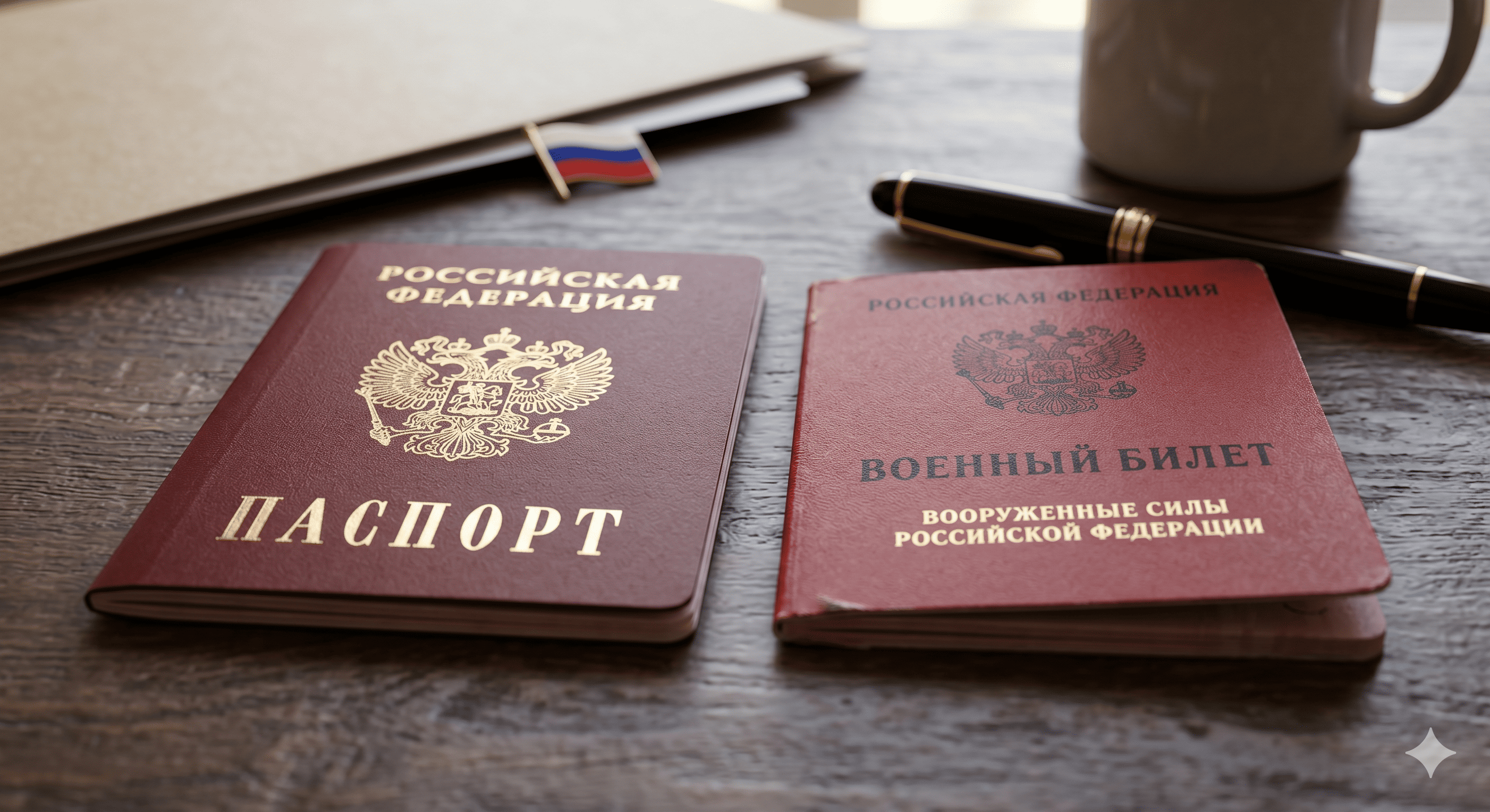 Паспорт Российской Федерации и военный билет